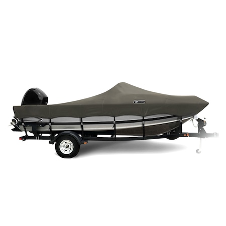 Eevelle Boat Cover ALUMINUM FISHING Walk Thru Windshield Inboard Fits 12ft 6in L up to 100in W Charcoal WSAVWT12100-CHL